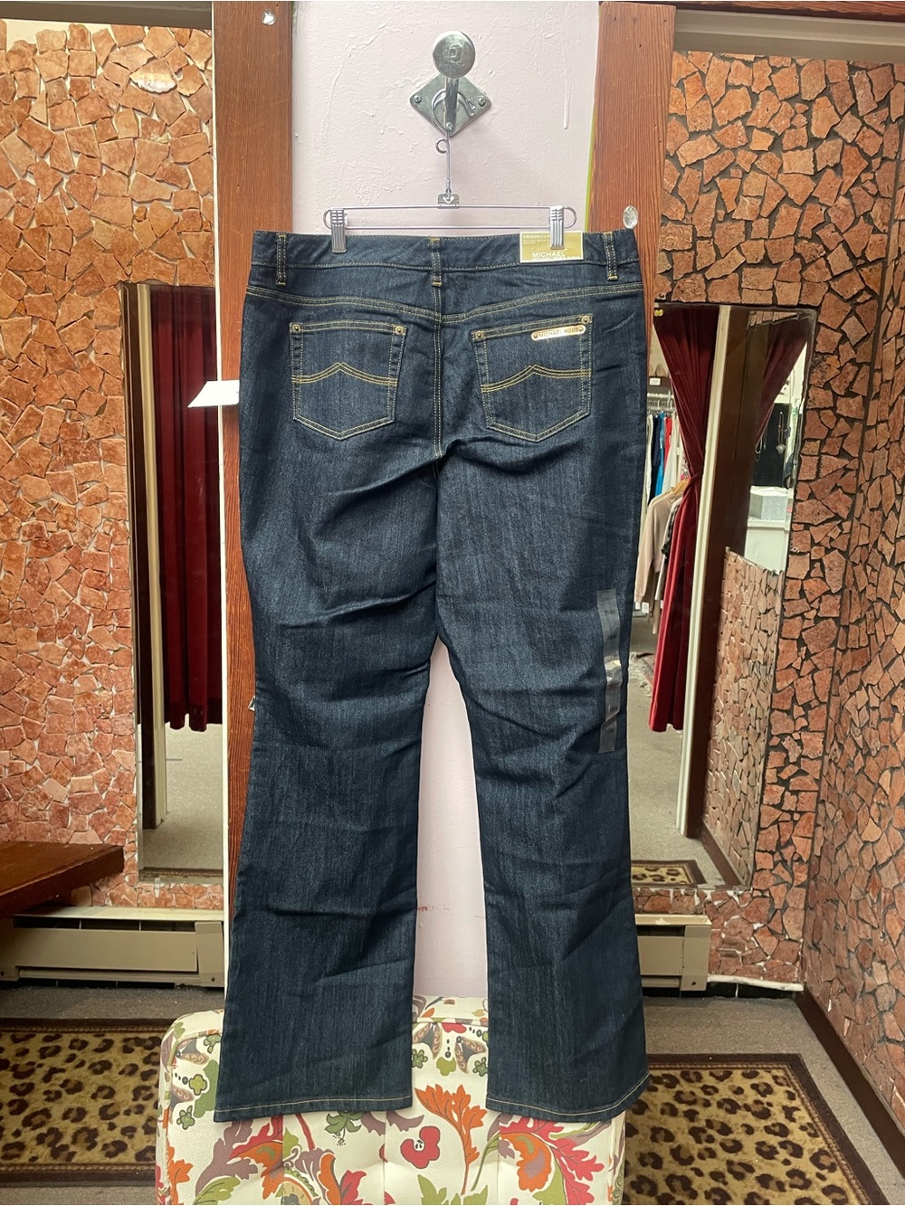 Michael Kors Womens Dark Blue Bootcut Jeans - Picture 7 of 9